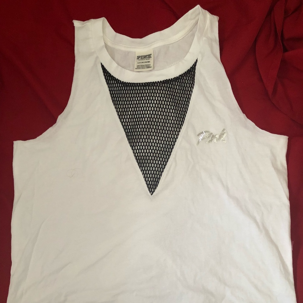 White pink shirt